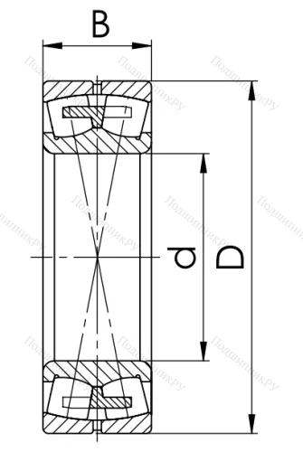 Сферический роликовый подшипник 3534 (22234 MBW 33) в Москве