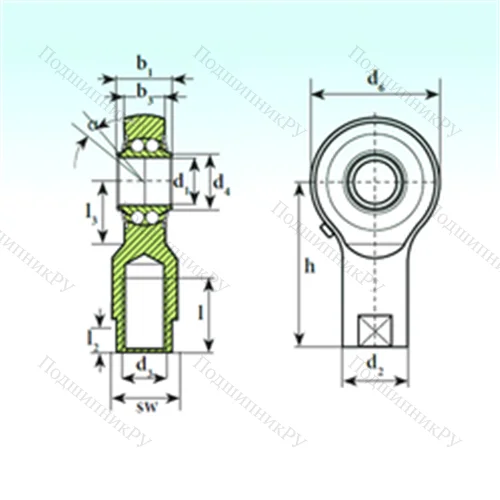 Подшипник шариковый радиальный самоцентрирующийся TSF 10 BB-E от производителя  ISB