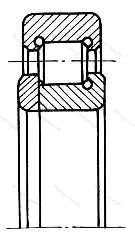 Подшипник  592708 размер 40x77,5x23 от производителя  ЕПК