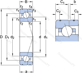 Подшипник 7005 CE/P 4AL