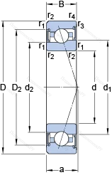 Подшипник S 7009 CE/P 4BVG 275
