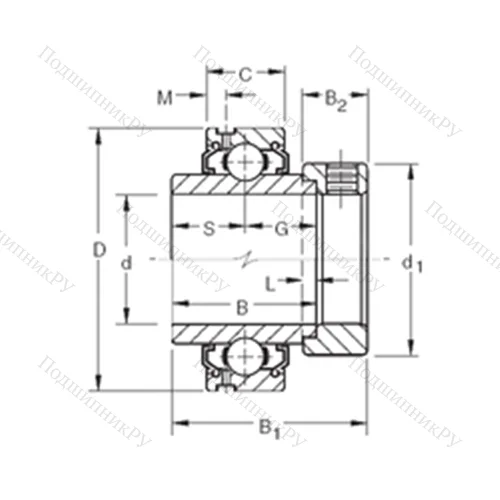 Подшипник шариковый радиальный G 1106KLL