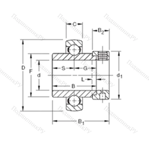 Подшипник шариковый радиальный SM 1207KB