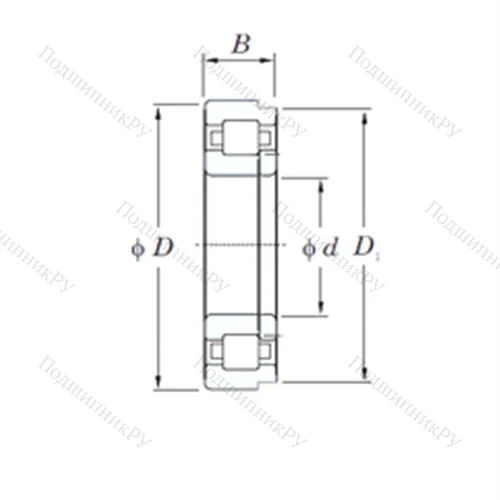 Подшипник роликовый радиальный NUP 2309R