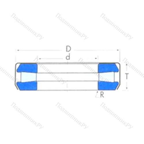 Подшипник роликовый упорный T 144 от производителя  TIMKEN
