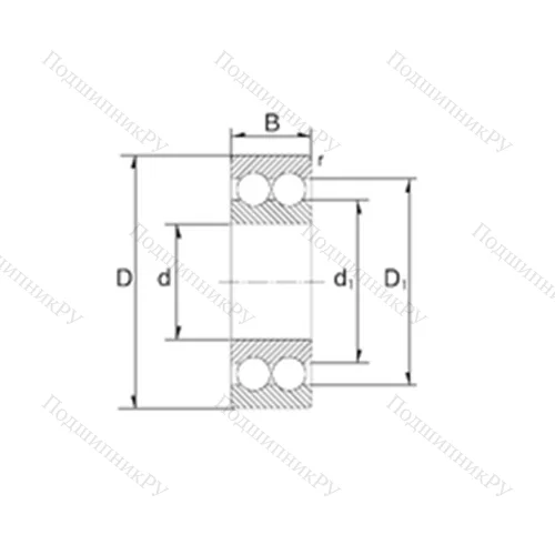 Подшипник шариковый радиально-упорный 3207 от производителя  ZEN