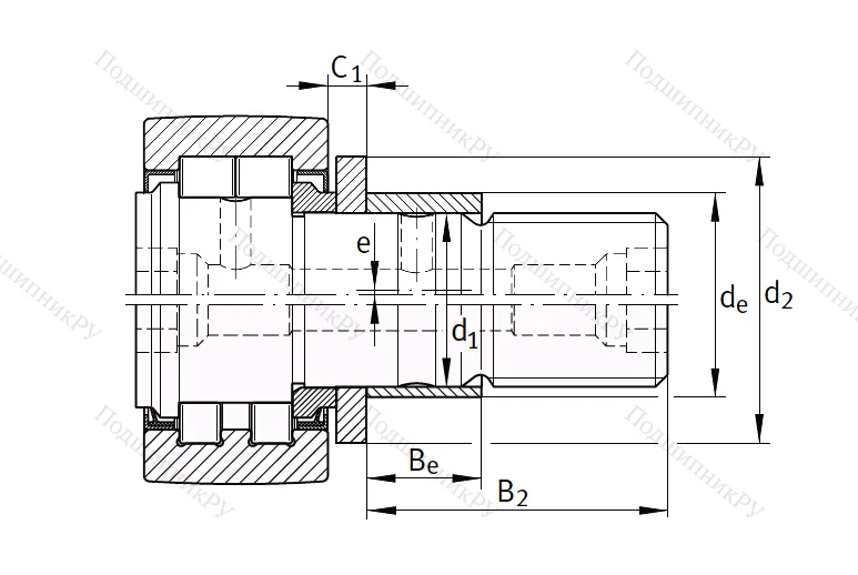 Подшипник PWKRE 35 2RS от производителя  INA