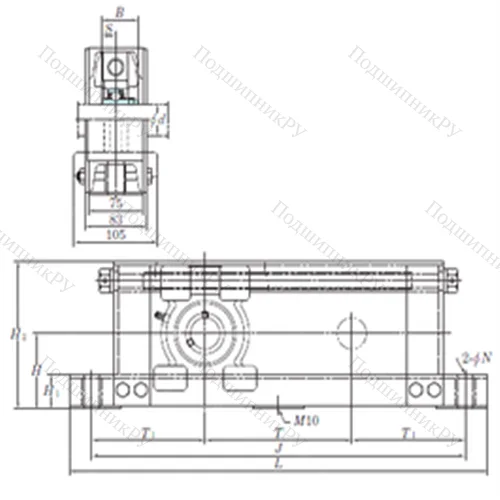 Подшипниковый узел шариковый радиальный UCTU 316-900 от производителя  KOYO
