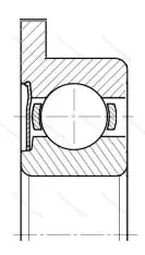 Подшипник  3860088 размер 8x16x6