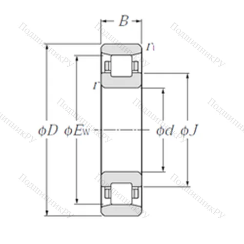 Подшипник роликовый радиальный N 2220