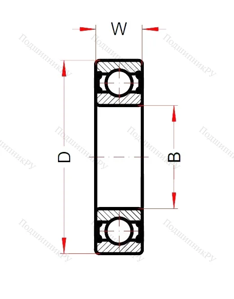 Высокотемпературный подшипник 6306 BHTS ZZ 280°
