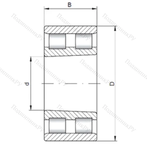 Подшипник роликовый радиальный NN 4022 K от производителя  CX