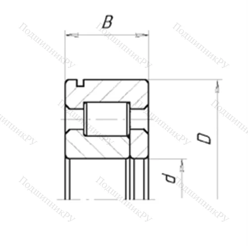 Подшипник роликовый радиальный 542853 A.HT 10