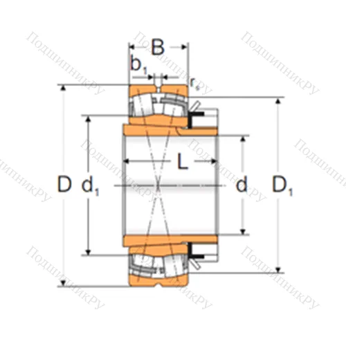 Подшипник роликовый радиальный самоцентрирующийся 22222 KW 33+H 322 от производителя  MPZ