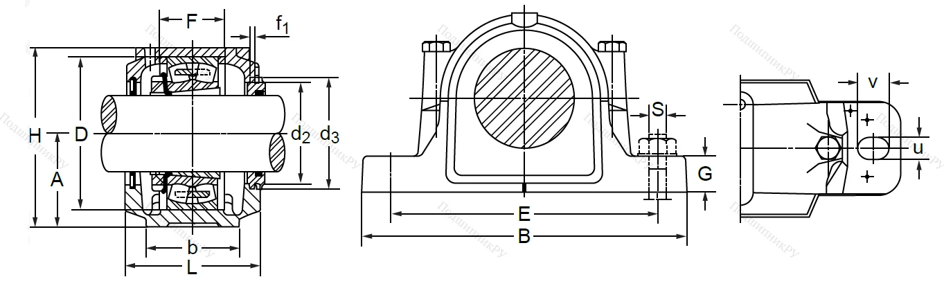 Подшипниковый корпус SNL 515 TG (SNK 515-612) в Москве