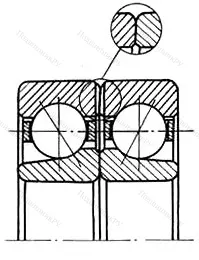 Подшипник  336219 размер 95x170x64 от производителя  ГПЗ-28
