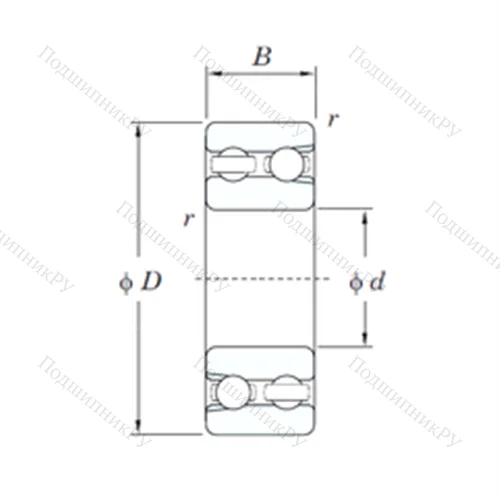 Подшипник шариковый радиальный LDJ 47=2