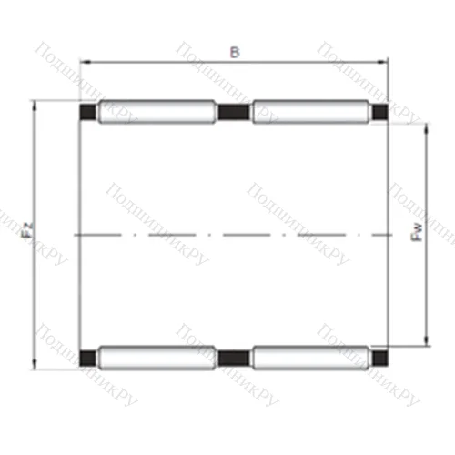 Подшипник игольчатый радиальный KK 37x42x28 от производителя  CX