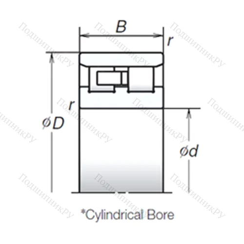Подшипник роликовый радиальный NN 3012TB