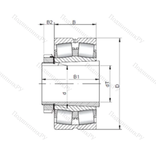 Подшипник роликовый радиальный самоцентрирующийся 22308 KCW 33+H 2308 от производителя  CX