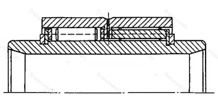 Модификация подшипника 30-714738К размер 190x240x100/124 от производителя  ГПЗ-24