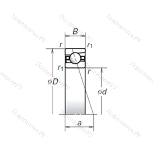 Подшипник шариковый радиально-упорный 150BNR 19S