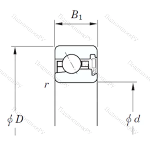 Подшипник шариковый радиально-упорный KJA 120 RD