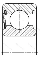 Подшипник  6214-RS (160214) размер 70x125x24 от производителя  SKF