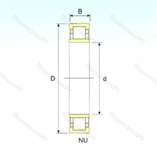 Подшипник роликовый радиальный NU 2292