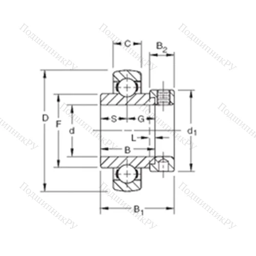 Подшипник шариковый радиальный SMN 114KB