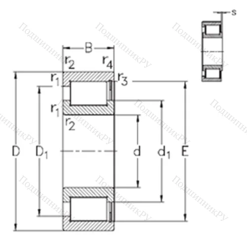Подшипник роликовый радиальный NCF 18/850-V от производителя  NKE