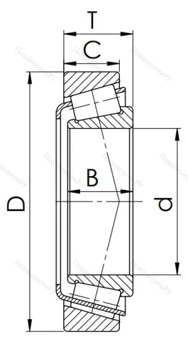 Конический роликовый подшипник 33024 (3007124) в Москве