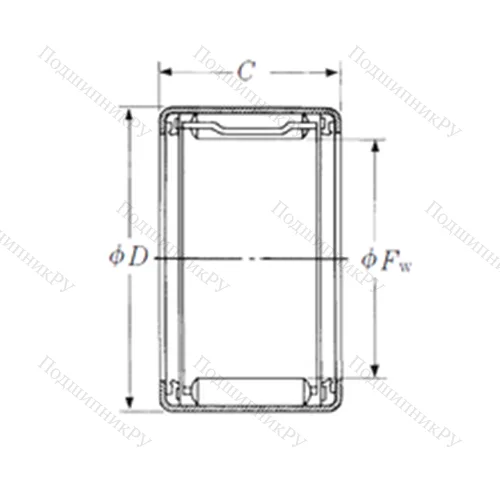 Подшипник игольчатый радиальный FJLTT-1821
