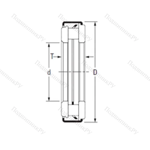 Подшипник игольчатый упорный ARZ 10 25 43 от производителя  TIMKEN