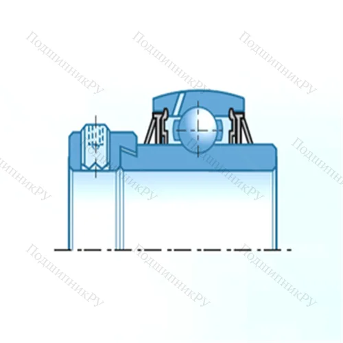 Подшипник шариковый радиальный UEL 208D 1