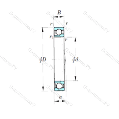 Подшипник шариковый радиально-упорный 7940CPA