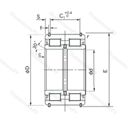 Подшипник роликовый радиальный E 5036NRNT