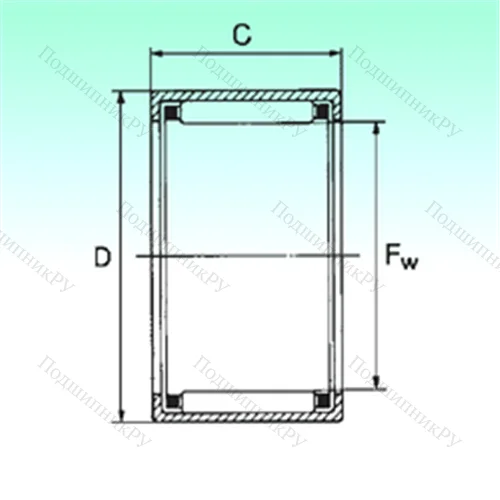 Подшипник игольчатый радиальный HK 1816 от производителя  NBS Подшипник игольчатый радиальный HK 1816 от производителя  NBS