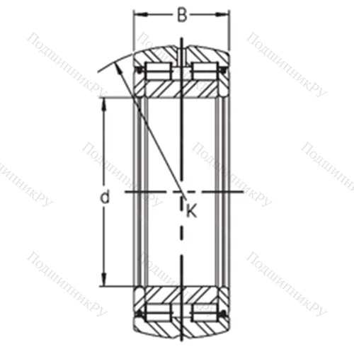 Подшипник роликовый радиальный SL 05 036 E