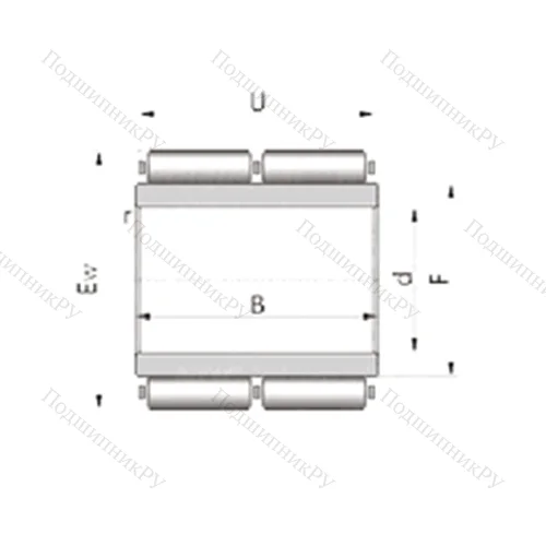 Подшипник игольчатый радиальный F-95915