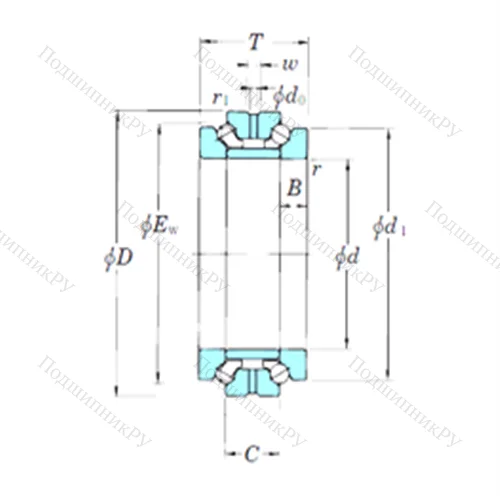 Подшипник шариковый упорно-радиальный 239756B