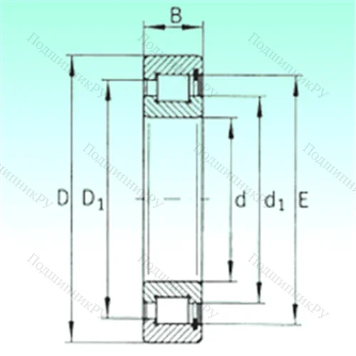 Подшипник роликовый радиальный SL 183076