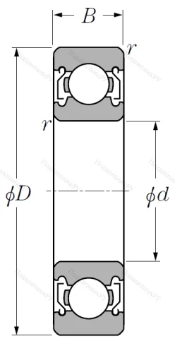 Однорядный шариковый подшипник 6409 AZZ (6409 AZZ) от производителя  NSK