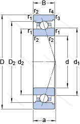 Подшипник 71918 ACB/P 4A