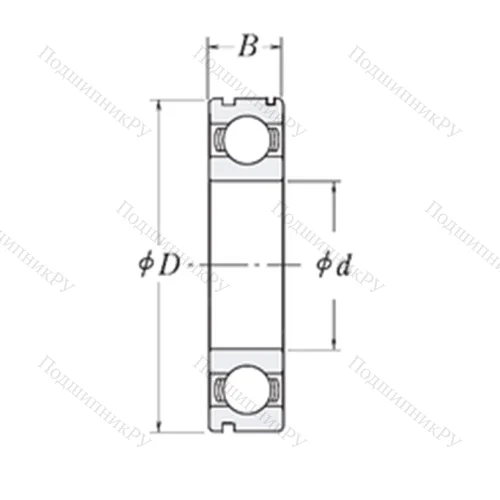 Подшипник шариковый радиальный 83A 073B