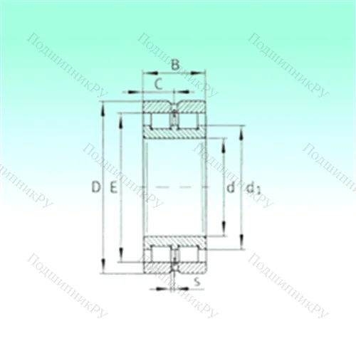 Подшипник роликовый радиальный SL 024928 от производителя  NBS