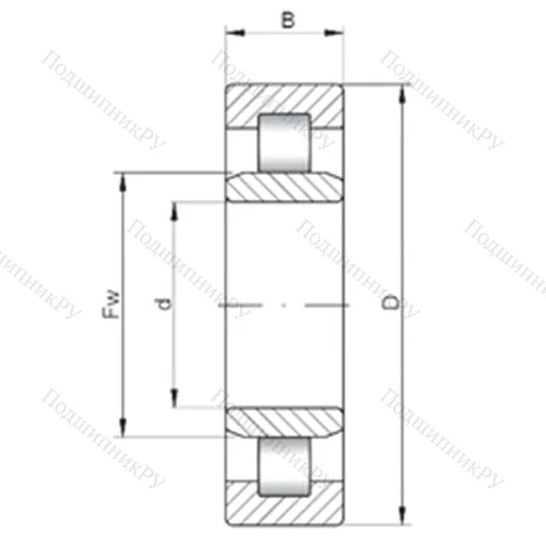 Подшипник роликовый радиальный NU 2352 E от производителя  CX