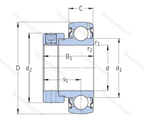 Корпусный подшипник YET 210 в Москве