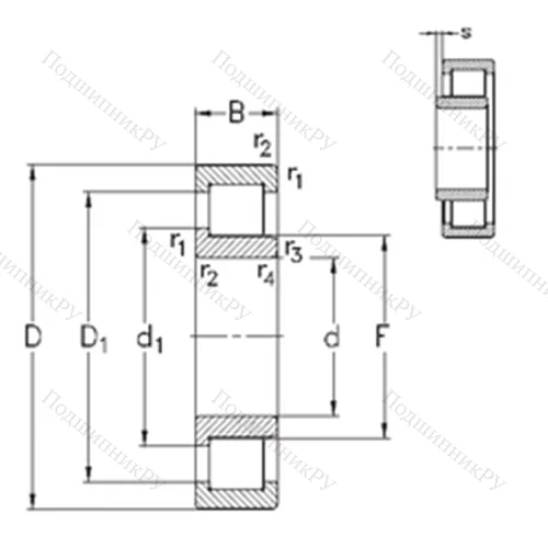Подшипник роликовый радиальный NJ 2315-E-MA 6