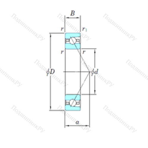 Подшипник шариковый радиально-упорный 3NCHAR 026